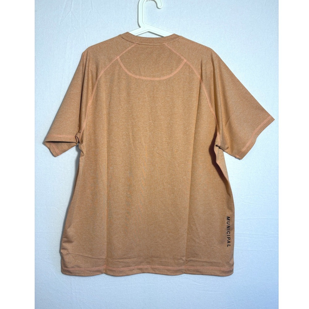 Municipal Sport Utility Gear Mens Large Heather Orange Performance T-Shirt L - Picture 7 of 9